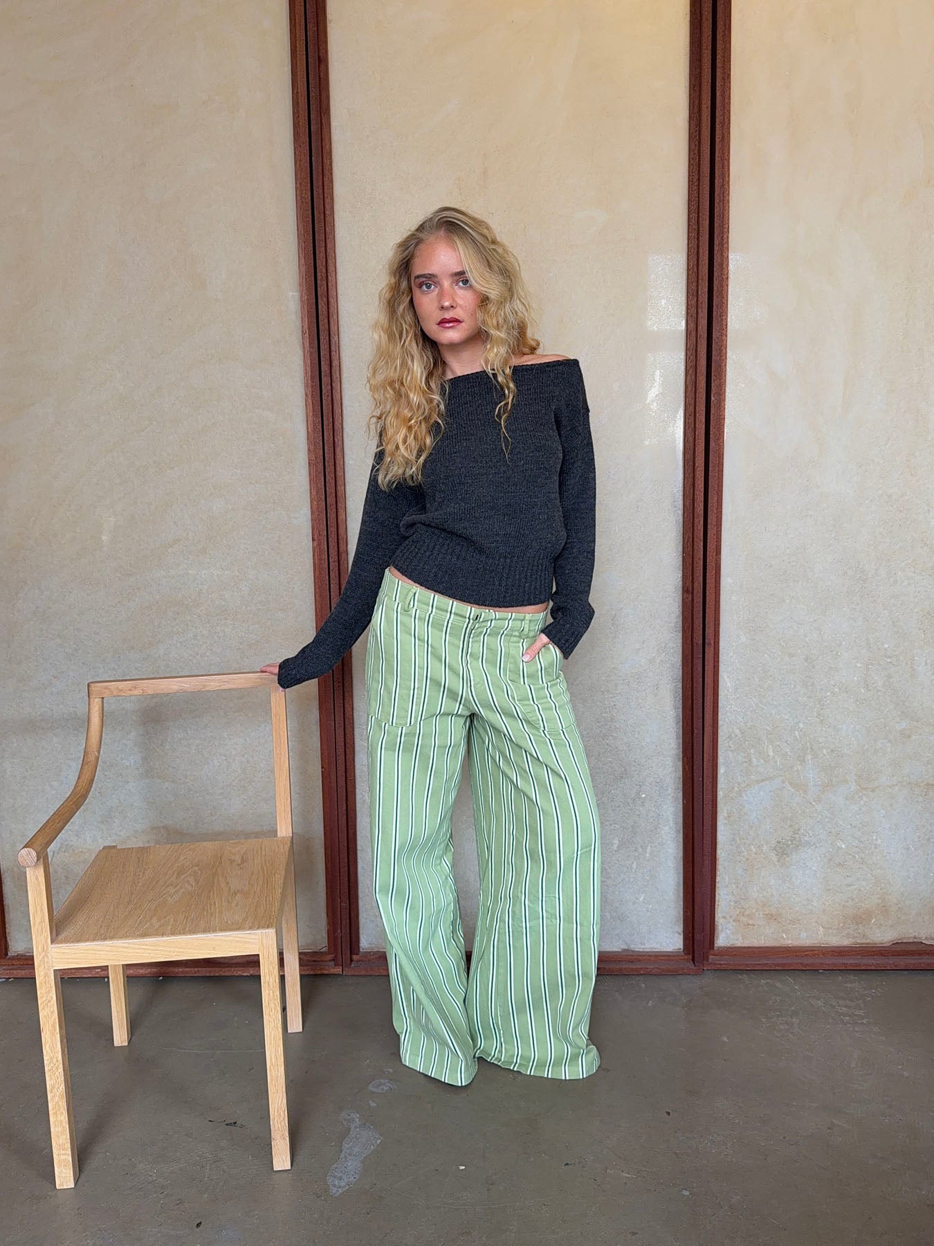 Lonny Green Striped Trousers | Women’s Casual Pants - Image 4