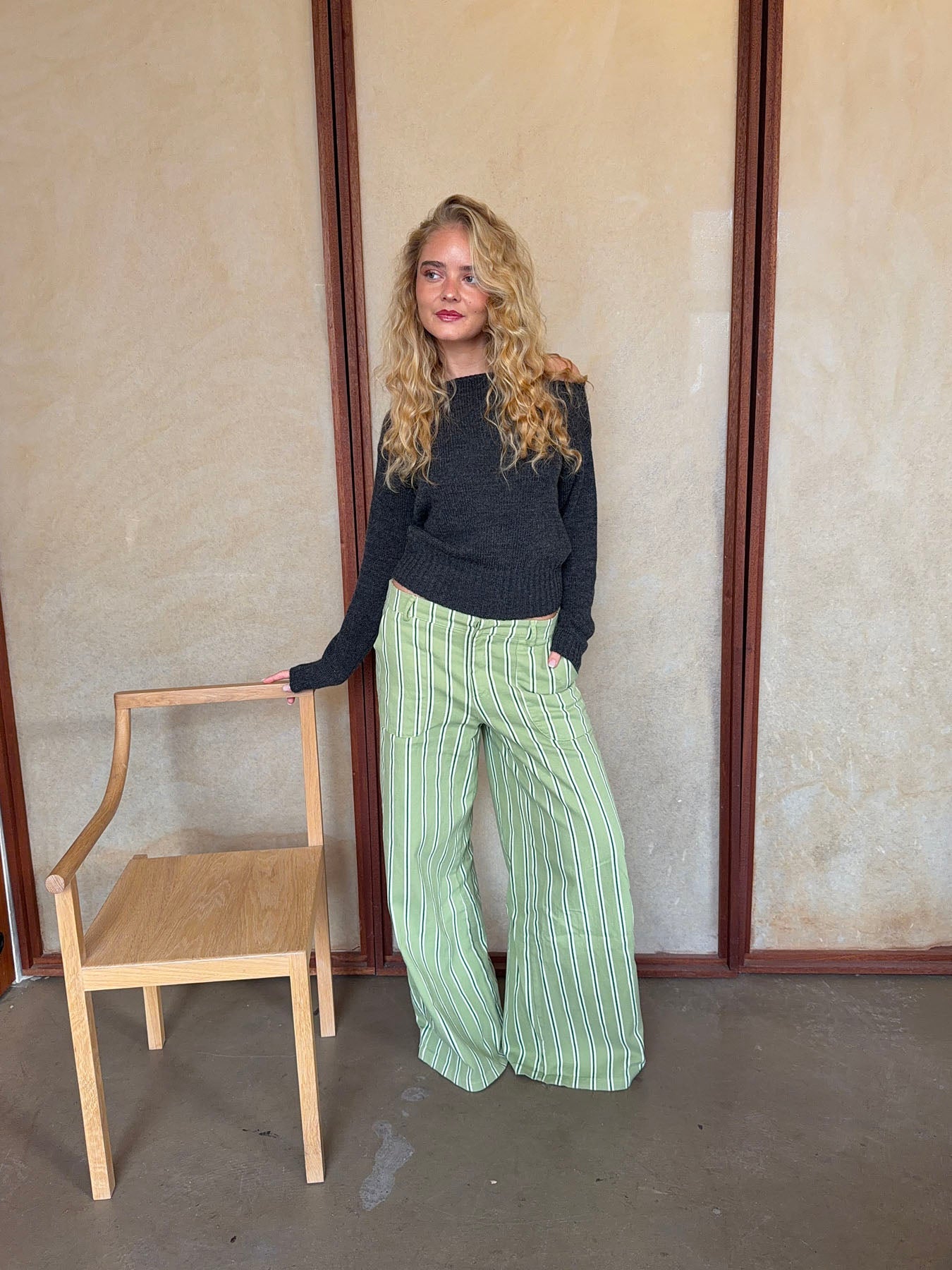 Lonny Green Striped Trousers | Women’s Casual Pants - Image 5