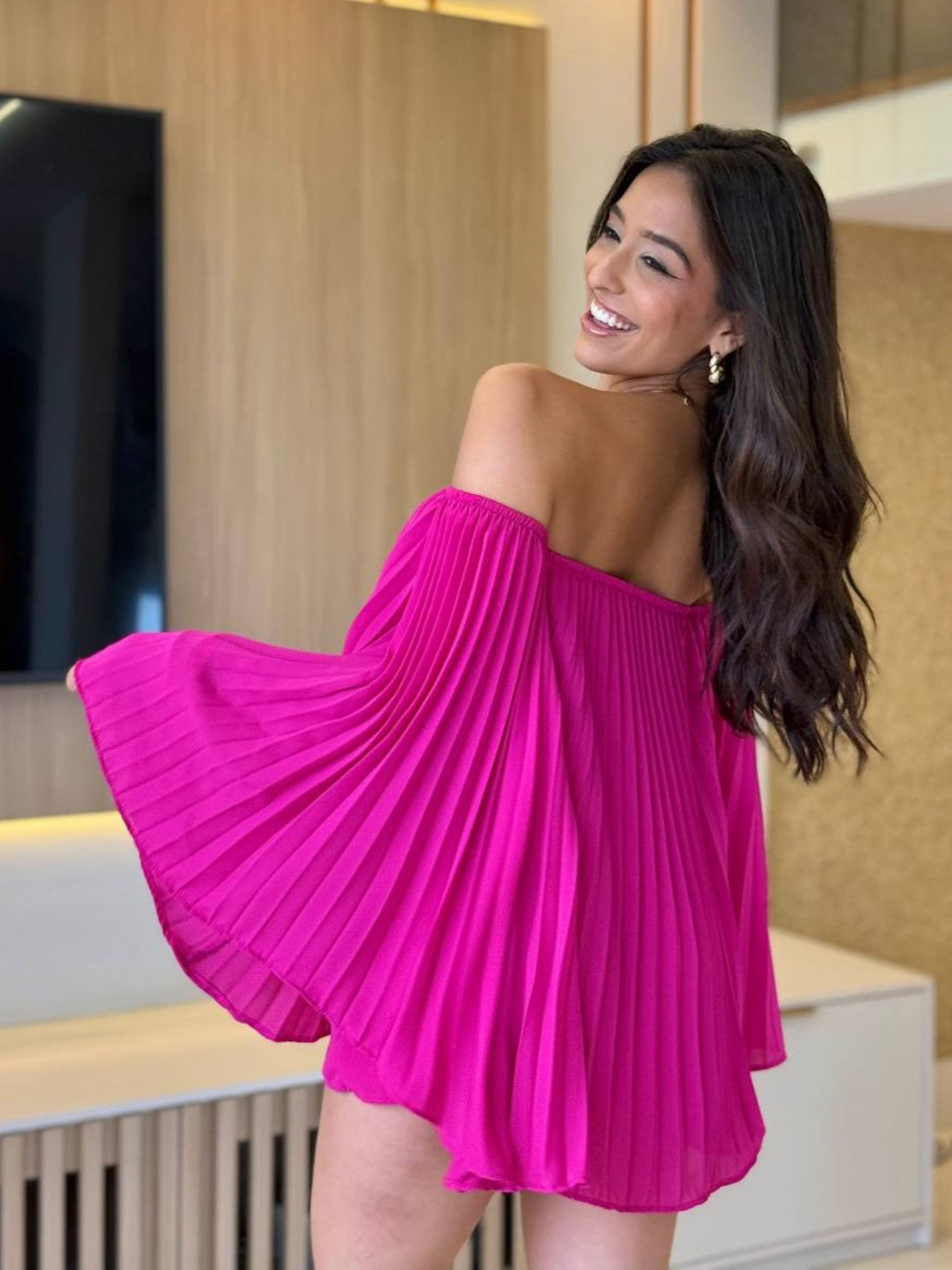 Pleated Bandeau Shorts Set - Image 13