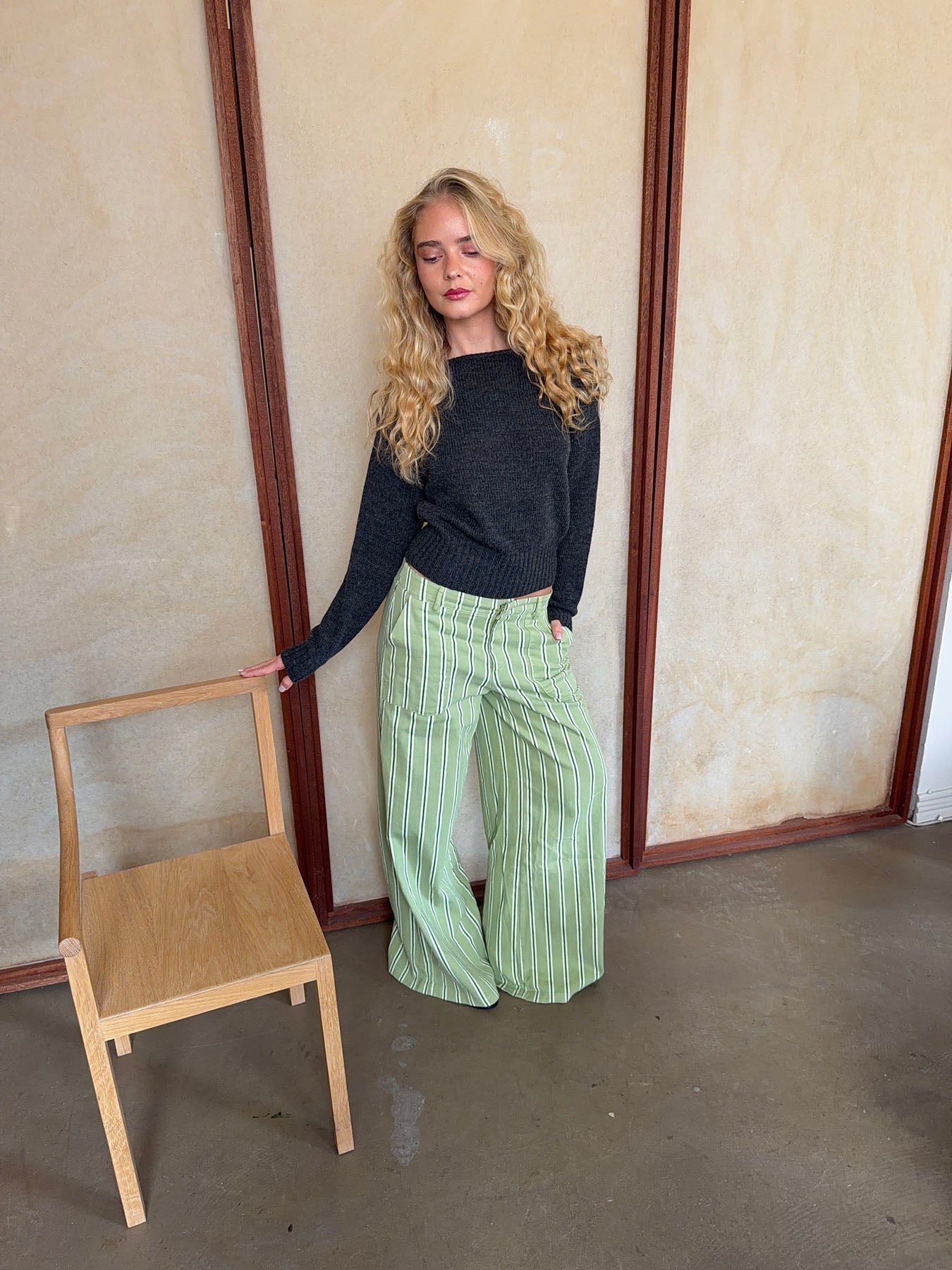 Lonny Green Striped Trousers | Women’s Casual Pants - Image 14