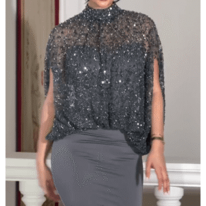 Elegant Diamond Cover-Up Bodycon Dress