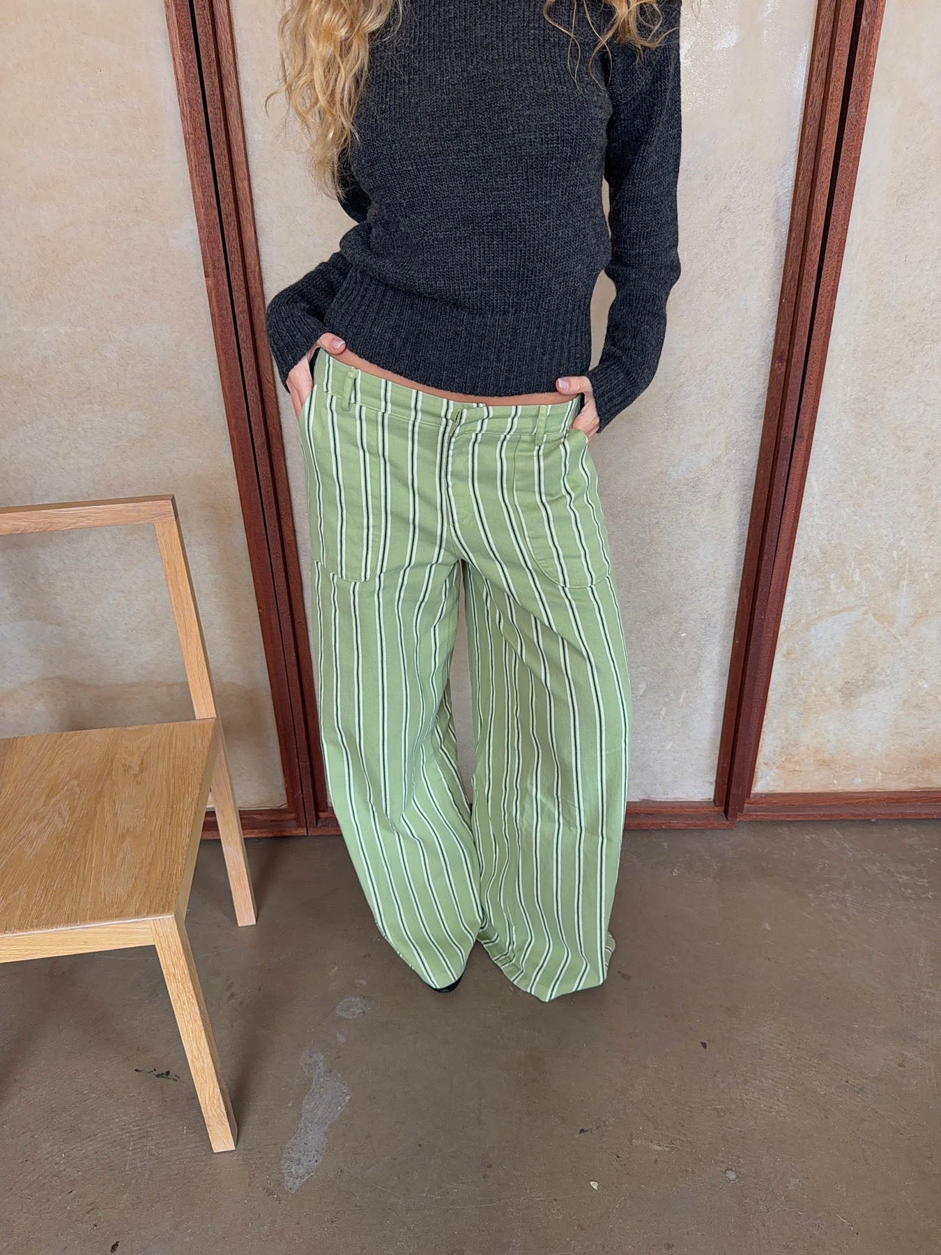 Lonny Green Striped Trousers | Women’s Casual Pants - Image 9