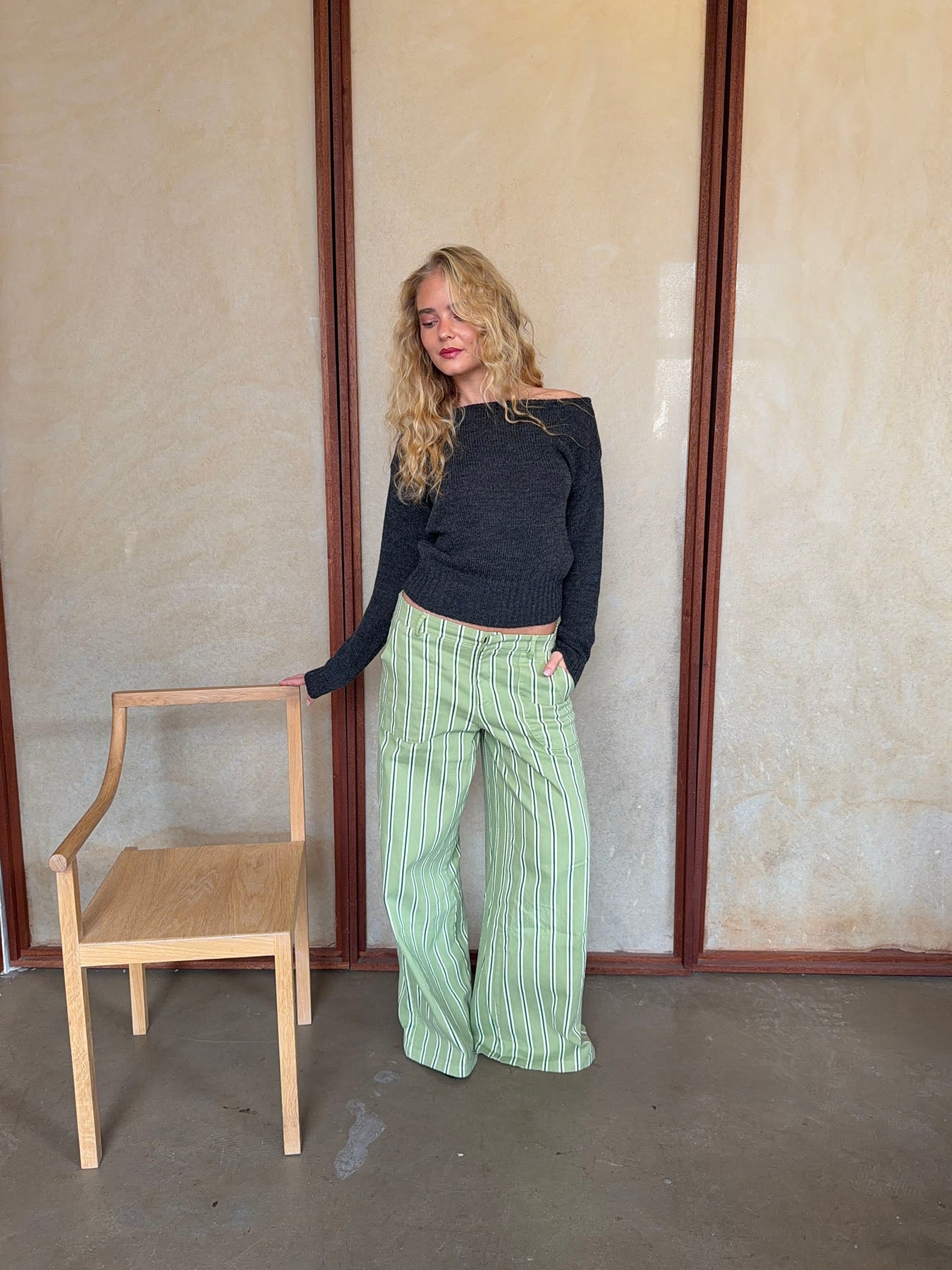 Lonny Green Striped Trousers | Women’s Casual Pants - Image 11