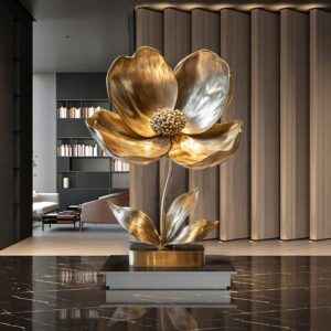 PREMIER Modern Sculpture Elegant Flower Contemporary Art Sculpture PSSS-047