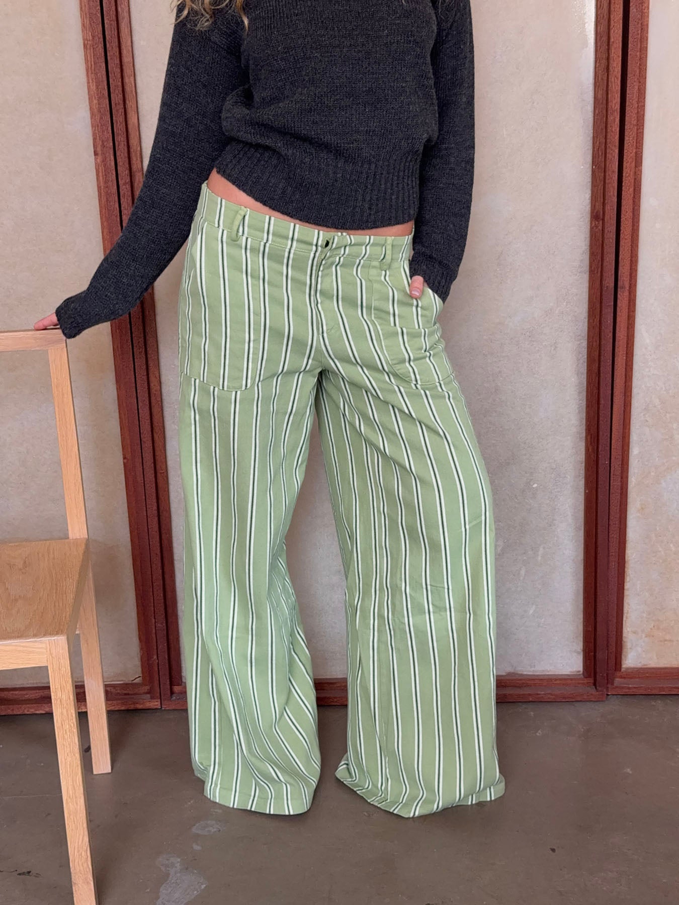 Lonny Green Striped Trousers | Women’s Casual Pants - Image 2