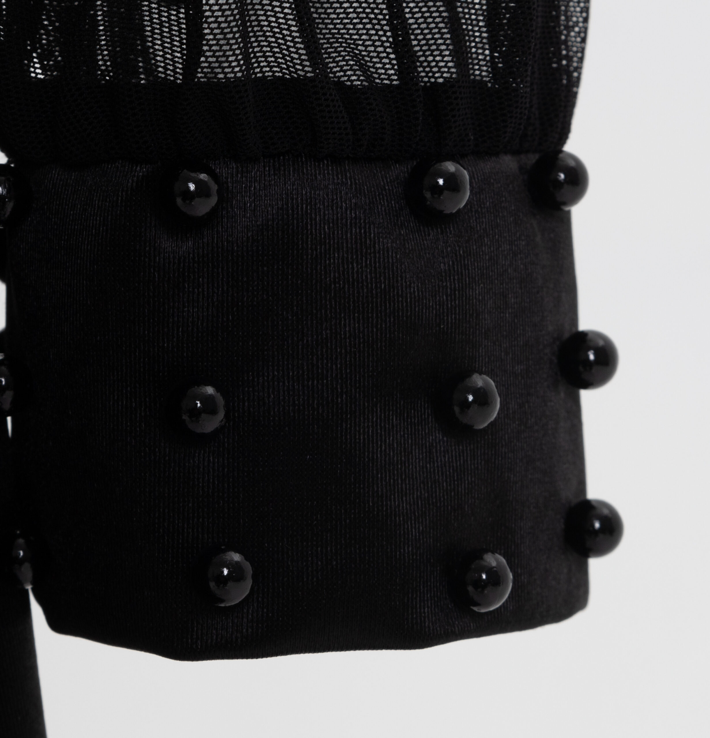 Halter Neck Mesh Beaded Suspender Dress Two-piece Set - Image 9