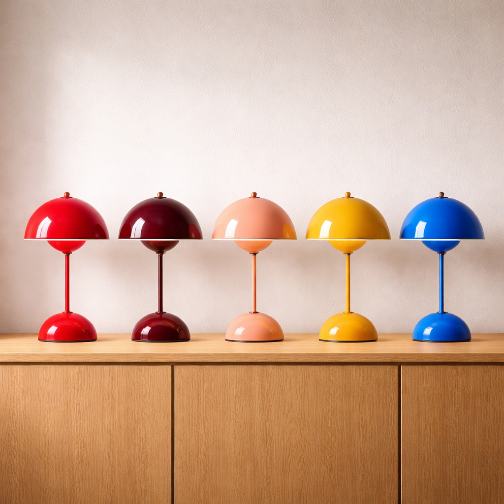 Vintage LED Table Lamp – Touch Dimmable Bud Design - Image 5