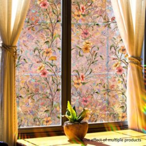 🌸 50% OFF – Floral Pattern Window Privacy Film